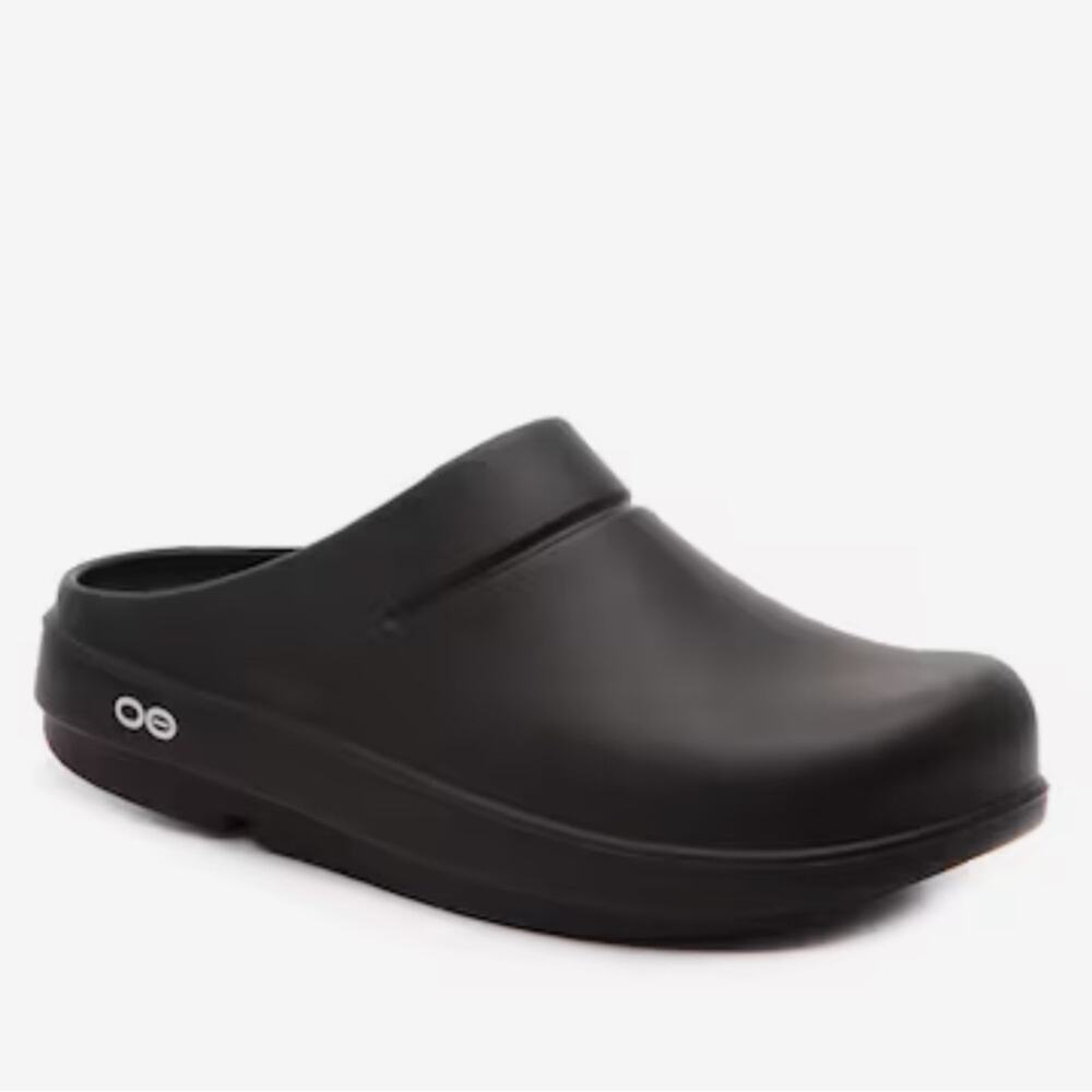 OOFOS Black Clogs
